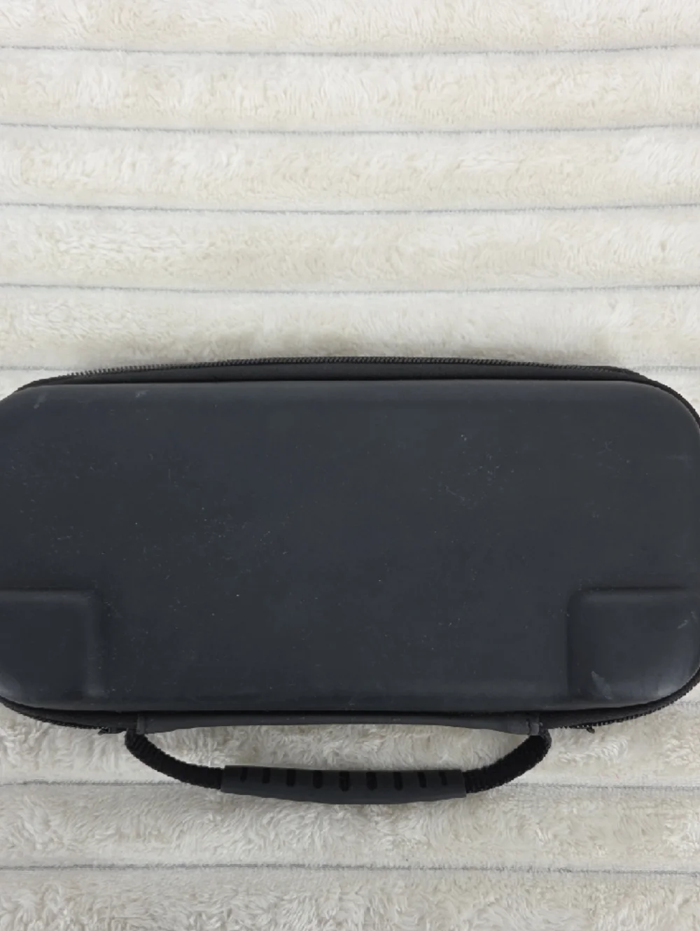 Handheld Console Carry Case - Black with Pastel Dinosaur Design